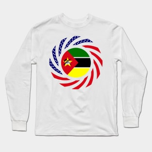 Mozambican American Multinational Patriot Flag Series Long Sleeve T-Shirt